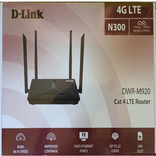 modem D-Link DWR-M920 router N300 4G LTE