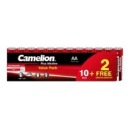 Camelion Battery Size AA 10+2pcs Plus Alkaline Shrink