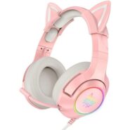 onikuma cat gaming headset model K9 Pink