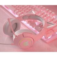 onikuma cat gaming headset model K9 Pink